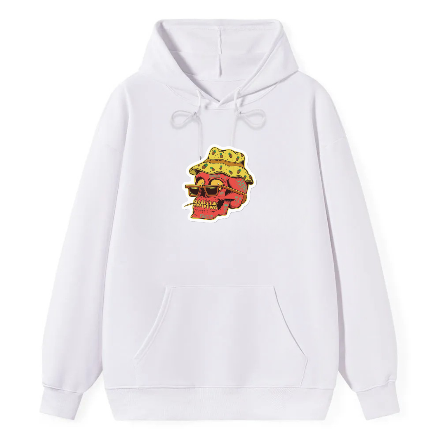 Skull Vacation Graphic Classic Hoodie - Image 3