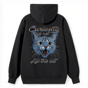 Curiosity Cat Gothic Classic Hoodie