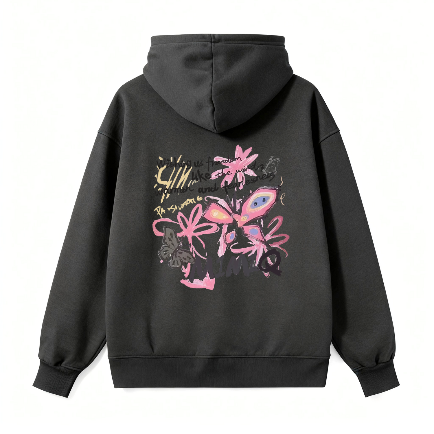 Mimiq Butterfly Graffiti Classic Hoodie - Image 3
