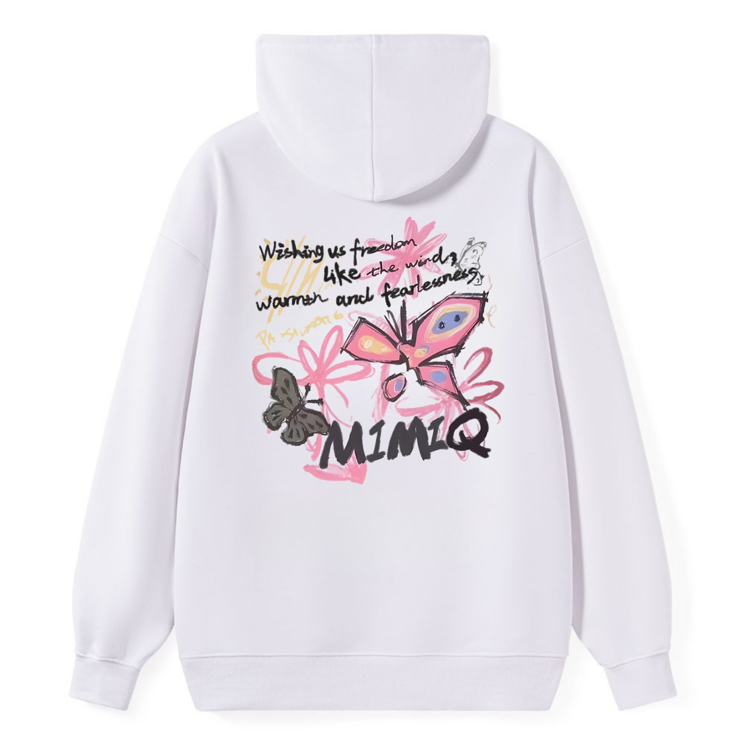 Mimiq Butterfly Graffiti Classic Hoodie - Image 4