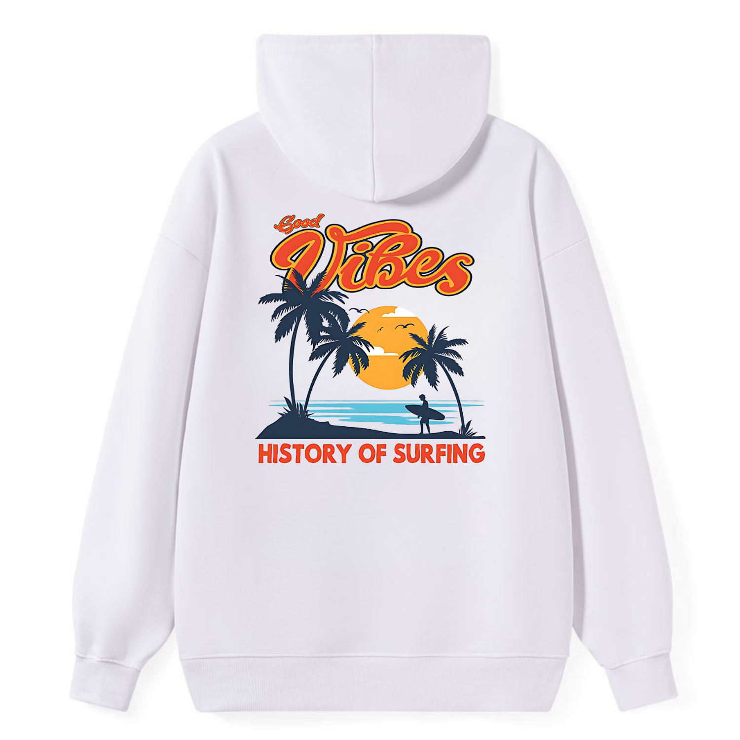 Good Vibes Surfing History Classic Hoodie