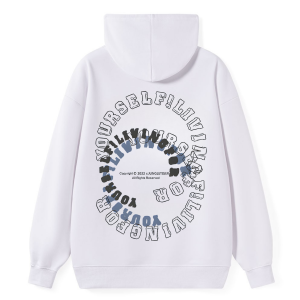 Live For Yourself Typography Classic Hoodie