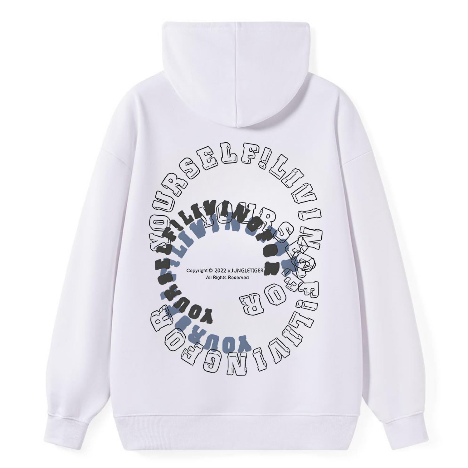 Live For Yourself Typography Classic Hoodie