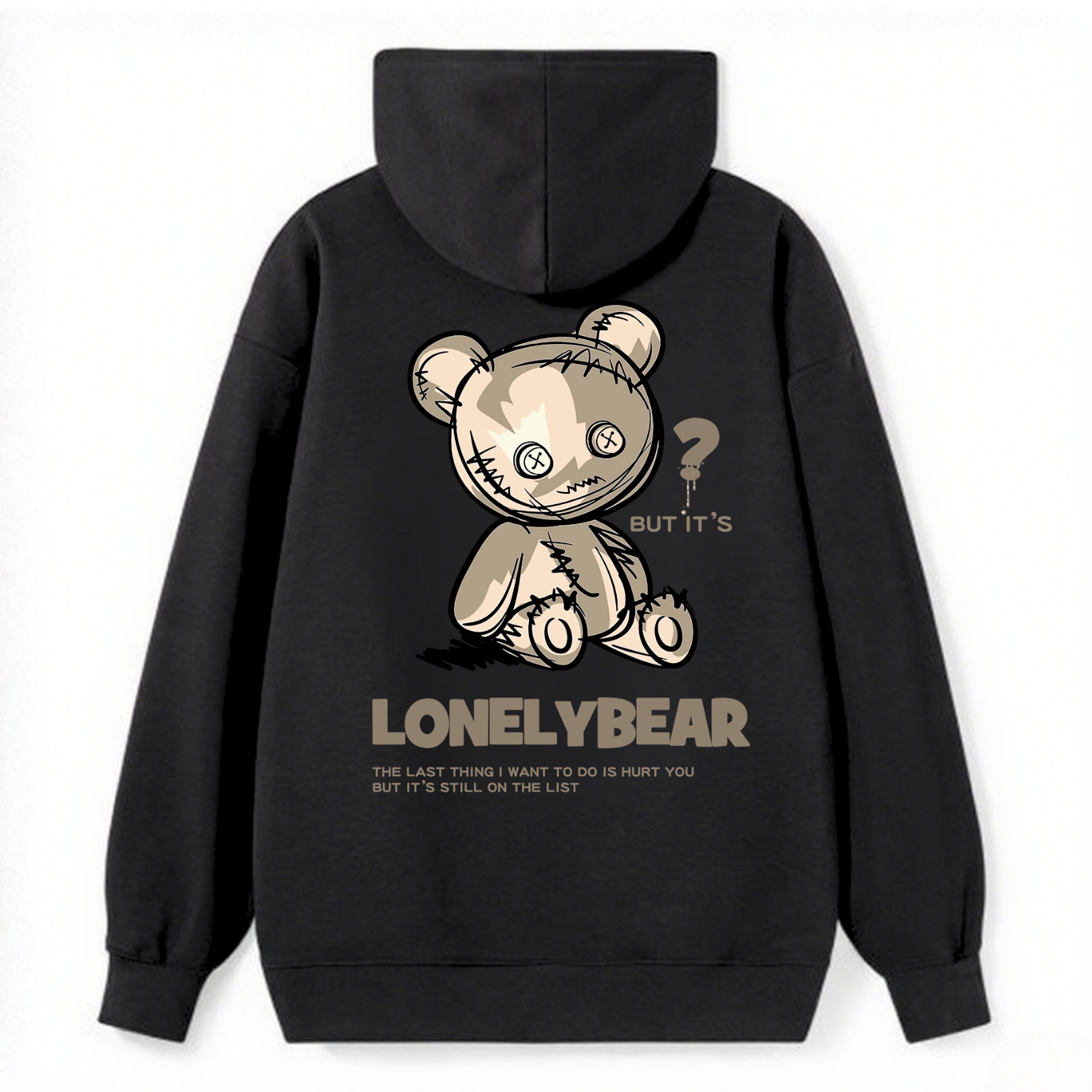 Lonely Bear Gothic Classic Hoodie - Image 4