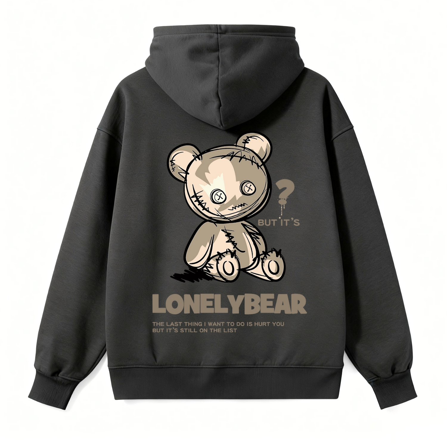 Lonely Bear Gothic Classic Hoodie - Image 3