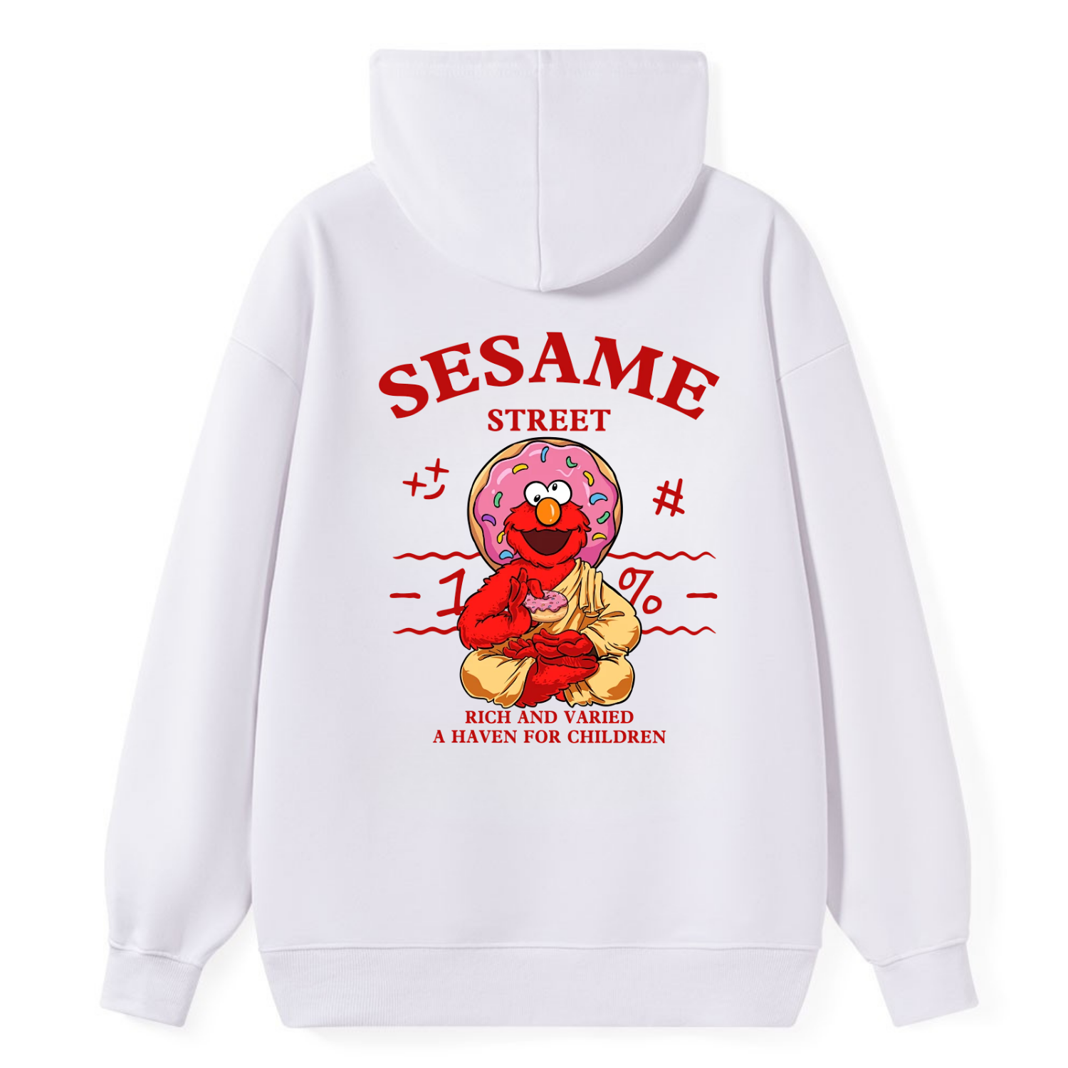Sesame Street Elmo Donut Classic Hoodie